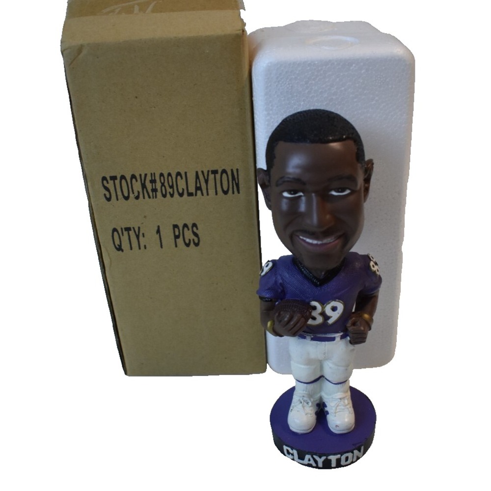 Mark Clayton Bobblehead #89 Baltimore Ravens NFL Football Wide Receiver